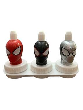 Good 2 Grow Juice toppers: Marvel Spider Man Black, Red, Silver